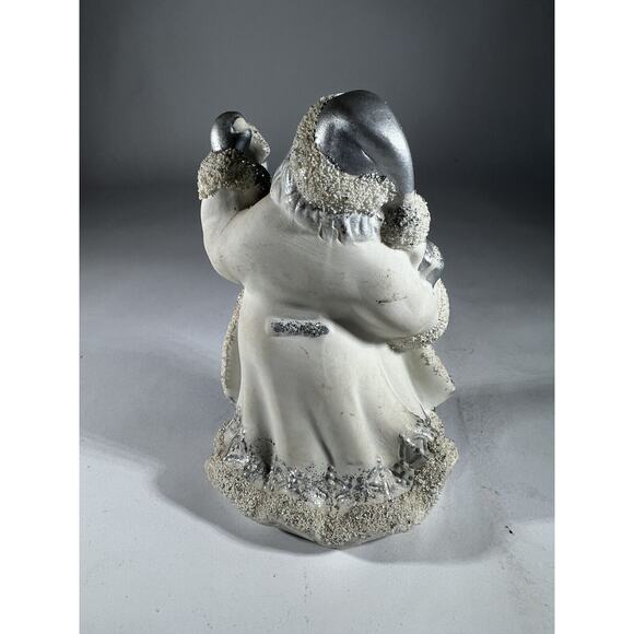 Vintage Christmas Santa Claus Victorian K’s Collection White Silver Figurine - Picture 7 of 16